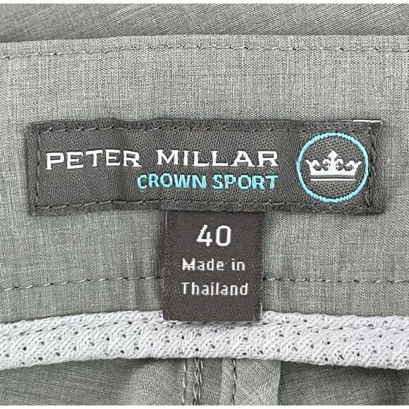 Peter Millar Crown Sport Performance Shorts Gray Men’s 40 Golf Athletic Outdoors - Picture 6 of 8